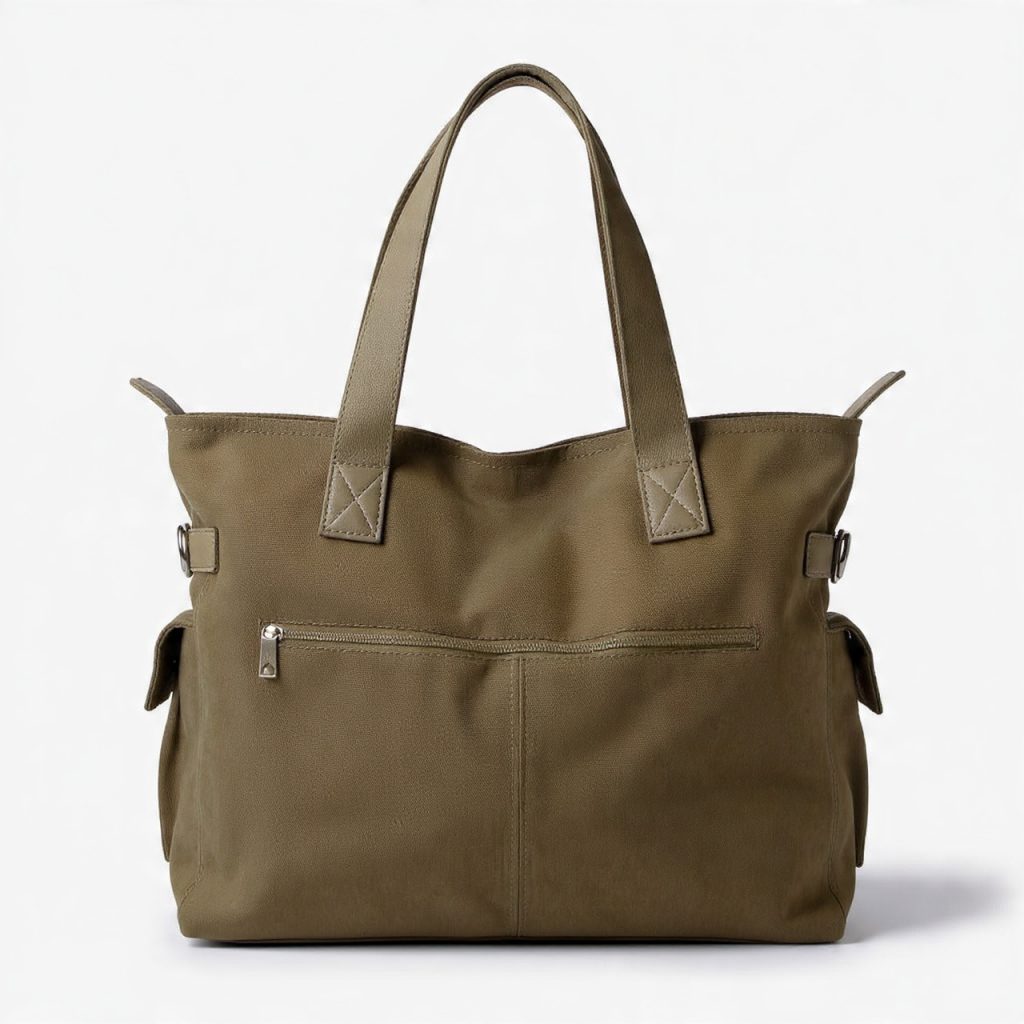Tassel Decorated Fabric Bag